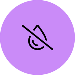 A purple circle with an arrow in it